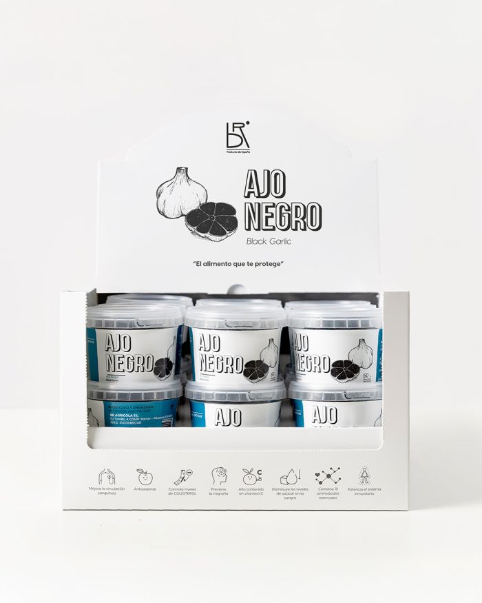 ajo negro – caja de 18 botes 60gr