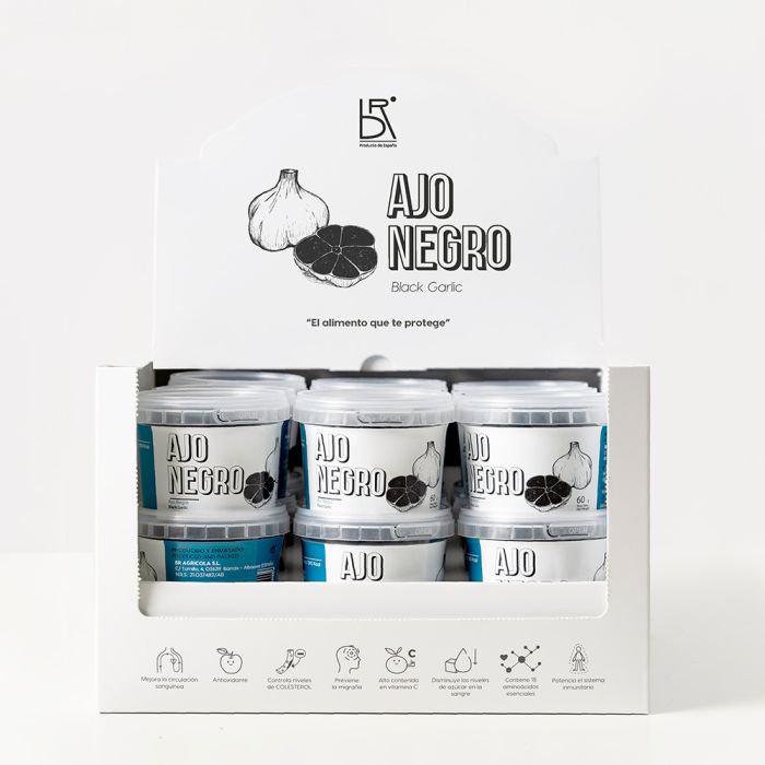 ajo negro – caja de 18 botes 60gr