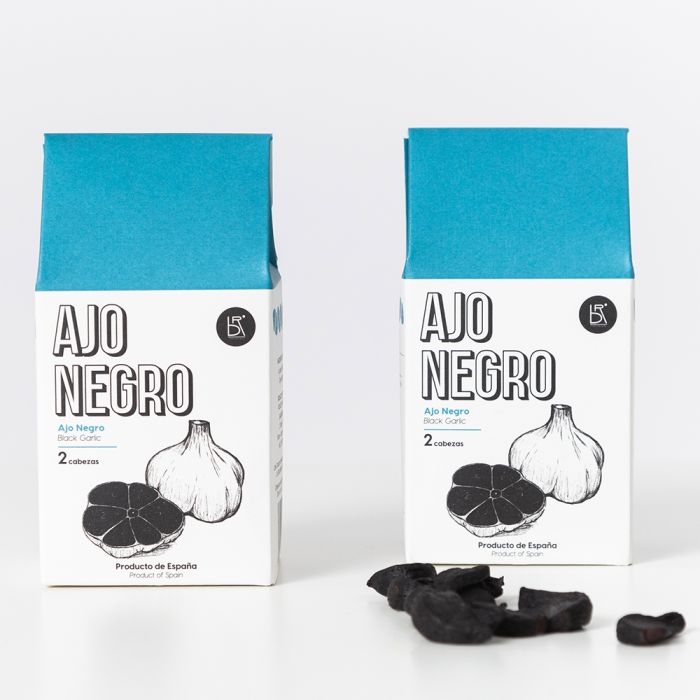 ajo negro – pack de 9 cajas, 2 cabezas/caja