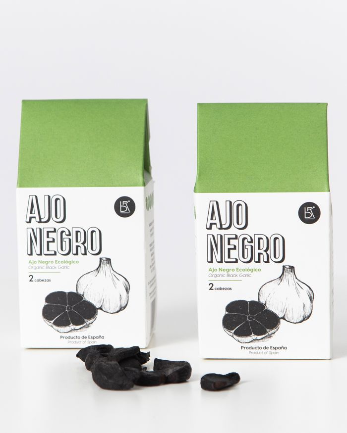 ajo negro bio – pack de 9 cajas, 2 cabezas/caja