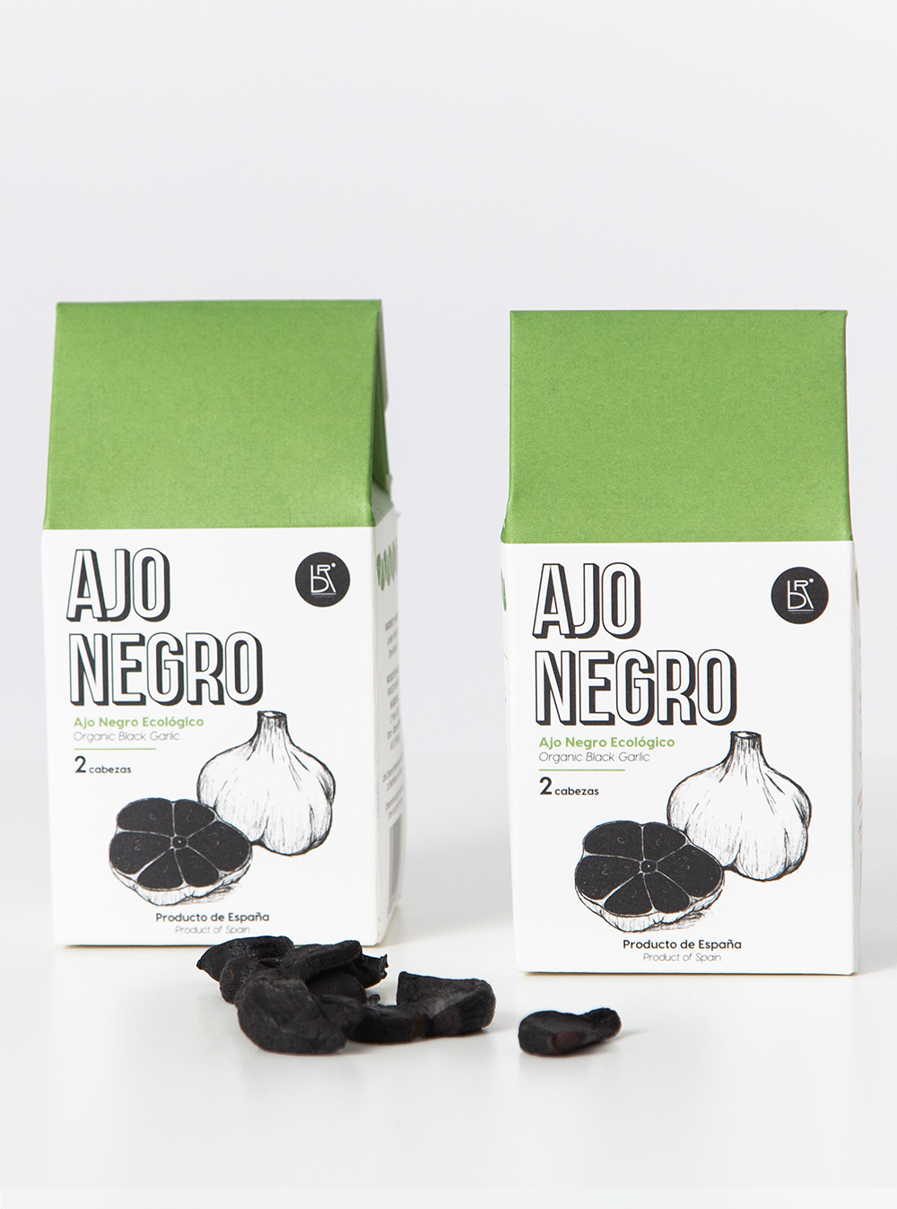 ajo negro bio – pack de 9 cajas, 2 cabezas/caja